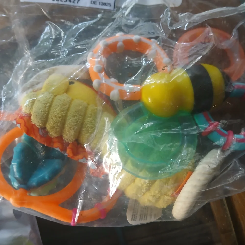 Colorful Plush Baby Rattle Toy Set - Picture 2 of 2